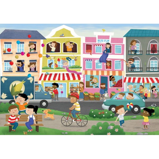 PUZZLE DETECTIVES' BUSY TOWN 50 (EDUCA)
