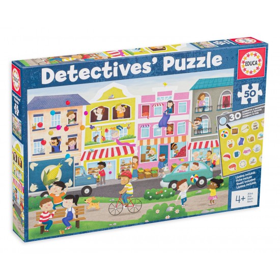 PUZZLE DETECTIVES' BUSY TOWN 50 (EDUCA)